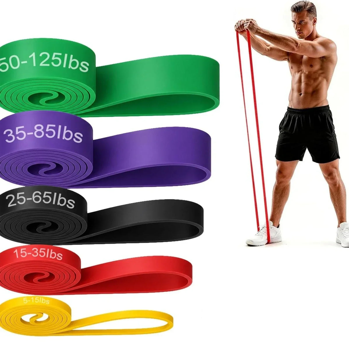 SWANS TPE Yoga Resistance Band – Strength & Stretching Yoga Resistance Band SWANS