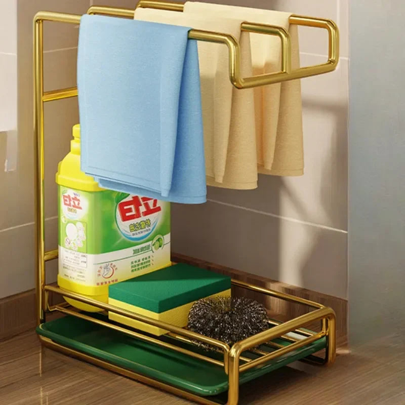 SWANS Kitchen Sink Drain Rack Utensil & Sponge Organizer Kitchen Dish Rack SWANS