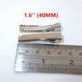 100-Pack Alligator Hair Clips French Barrettes DIY Bow Supplies Hair Clip Set SWANS Alligator Clip 40 MM