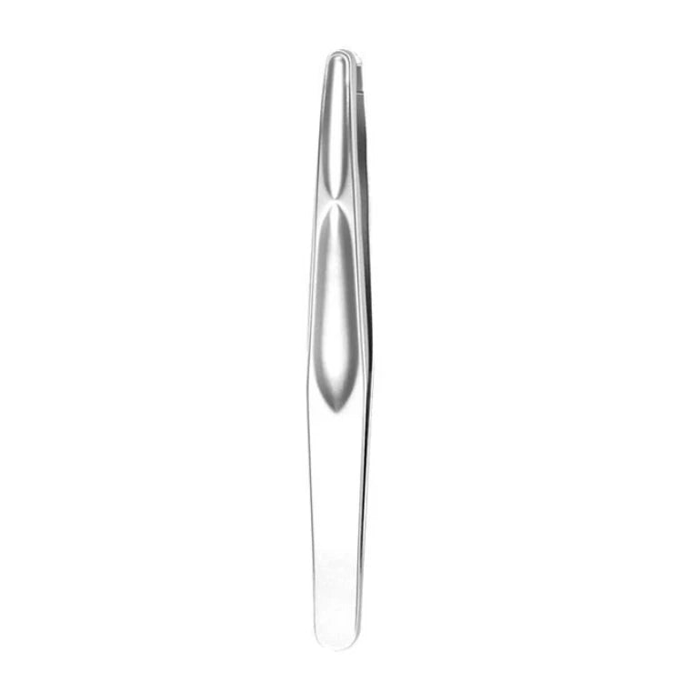 SWANS Round Tip Tweezers – Precision Eyebrow & Facial Hair Tool Precision Tweezers SWANS 1PC silver