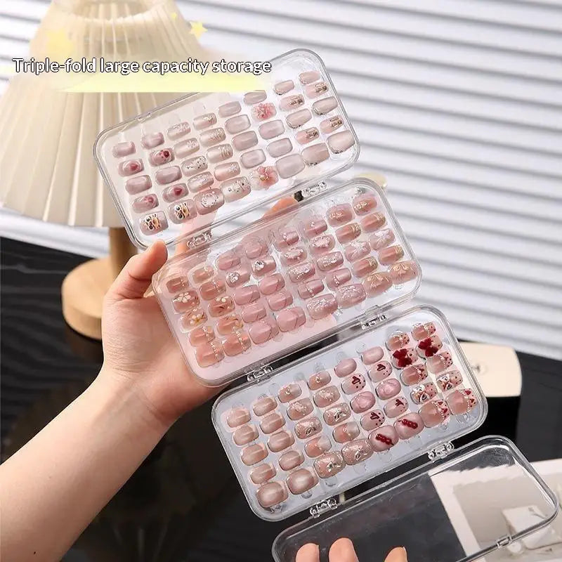 Multi-Layer Transparent Nail Display Holder & Storage Organizer Nail Art Organizer SWANS