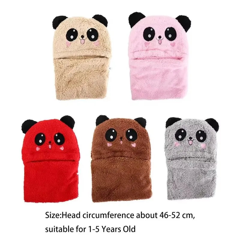 Kids Rabbit Fleece Hat & Neck Gaiter Set | Girls Winter Hat Kids Winter Hat Set SWANS