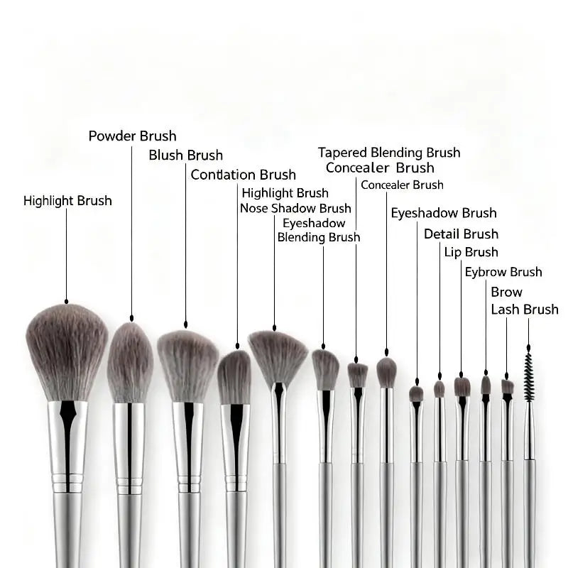 YOVIP 14-Piece Makeup Brush Set – Full Face Brush Kit Makeup Brush Set SWANS