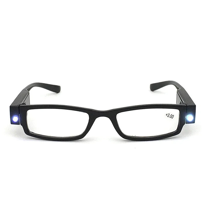 KLASSNUM LED Reading Glasses Magnifier +1 to +4 Diopter LED Reading Glasses SWANS