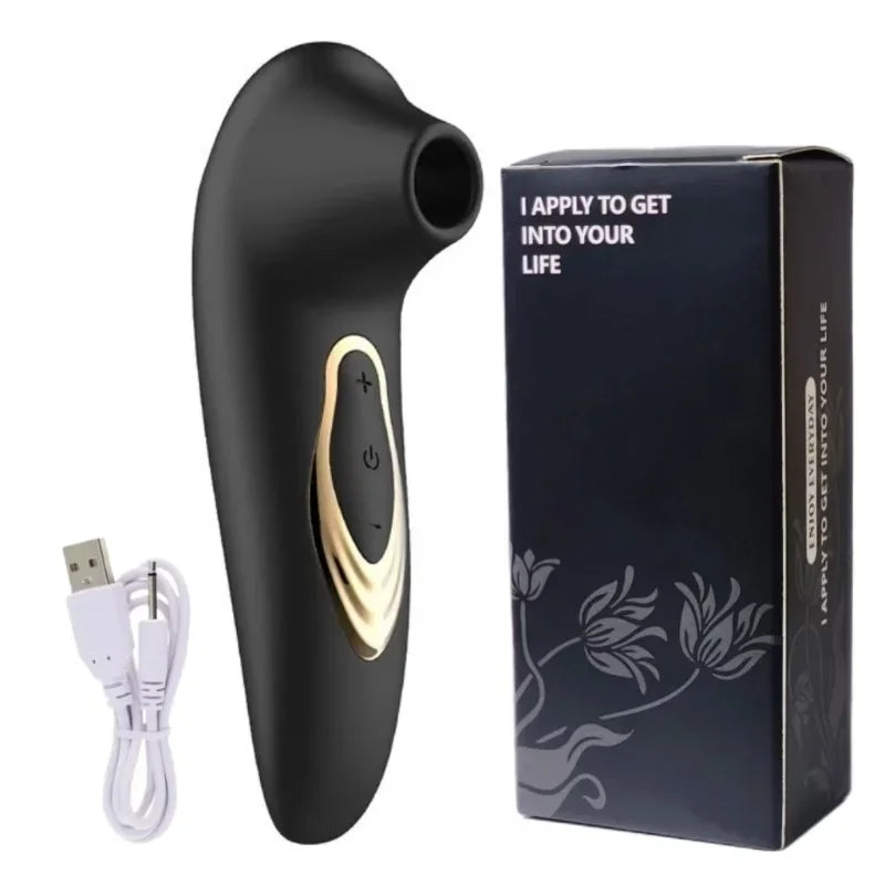 AIDEYA 7-Mode Suction Vibration Massager – IPX6 Silicone Personal Massager SWANS Black With box