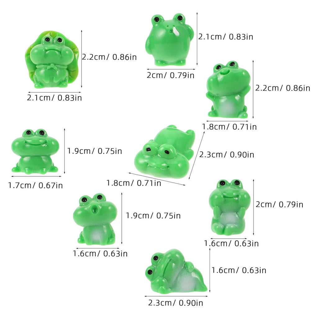 40-Pack Mini Resin Frog Figurines for Terrarium & Garden Decor Miniature Resin Figurines SWANS