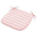 Quilted Chair Seat Cushion Tie Straps – 40x40 & 45x45cm Chair Seat Cushion SWANS Pink-40x40cm