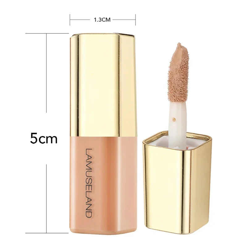 LAMUSELAND Mini Liquid Concealer 4 Shades – Waterproof 3.5g Liquid Concealer SWANS
