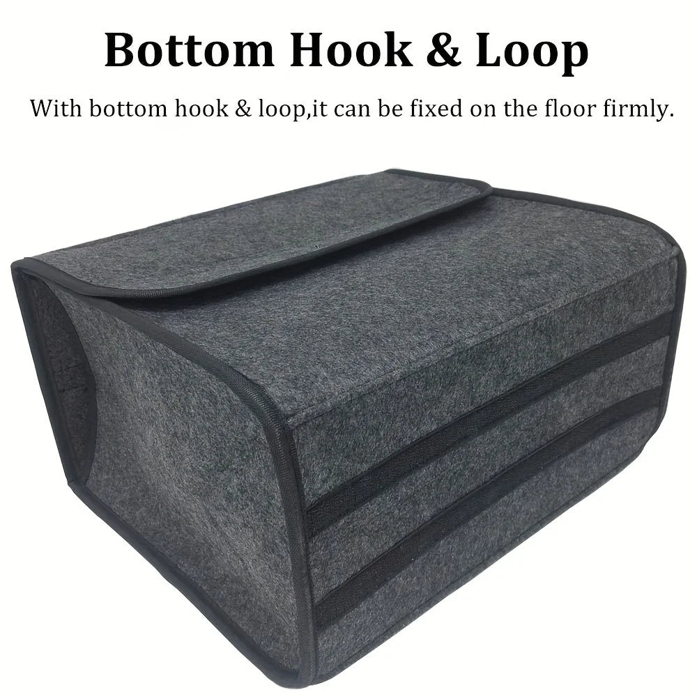 Felt Car Trunk Organizer – Folding Non-Slip Boot Storage Bag Car Trunk Organizer SWANS