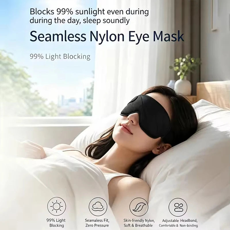 SWANS 3-Pack Contoured Sleep Eye Mask – Light Blocking Sleep Eye Mask SWANS