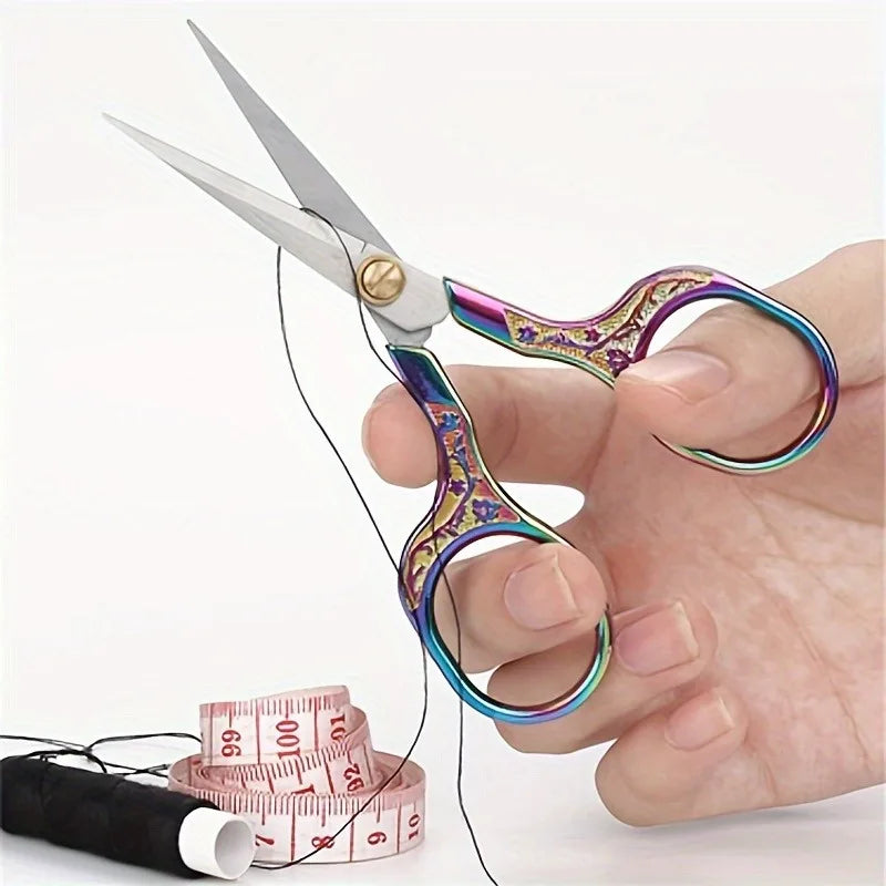 Vintage Plum Blossom Craft Scissors – Stainless Steel Embroidery Craft Scissors SWANS