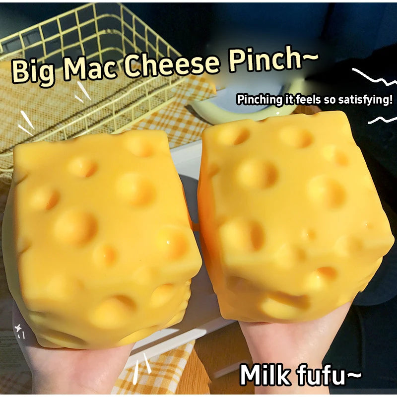 Slow Rising Squishy Cheese Fidget Toy – Silicone Squeeze Fidget Squeeze Toy SWANS 2 pcs