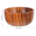 ROSENICE Whole Log Wooden Bowl 16cm – Salad, Fruit & Rice Wooden Serving Bowl SWANS 16X16X7CM