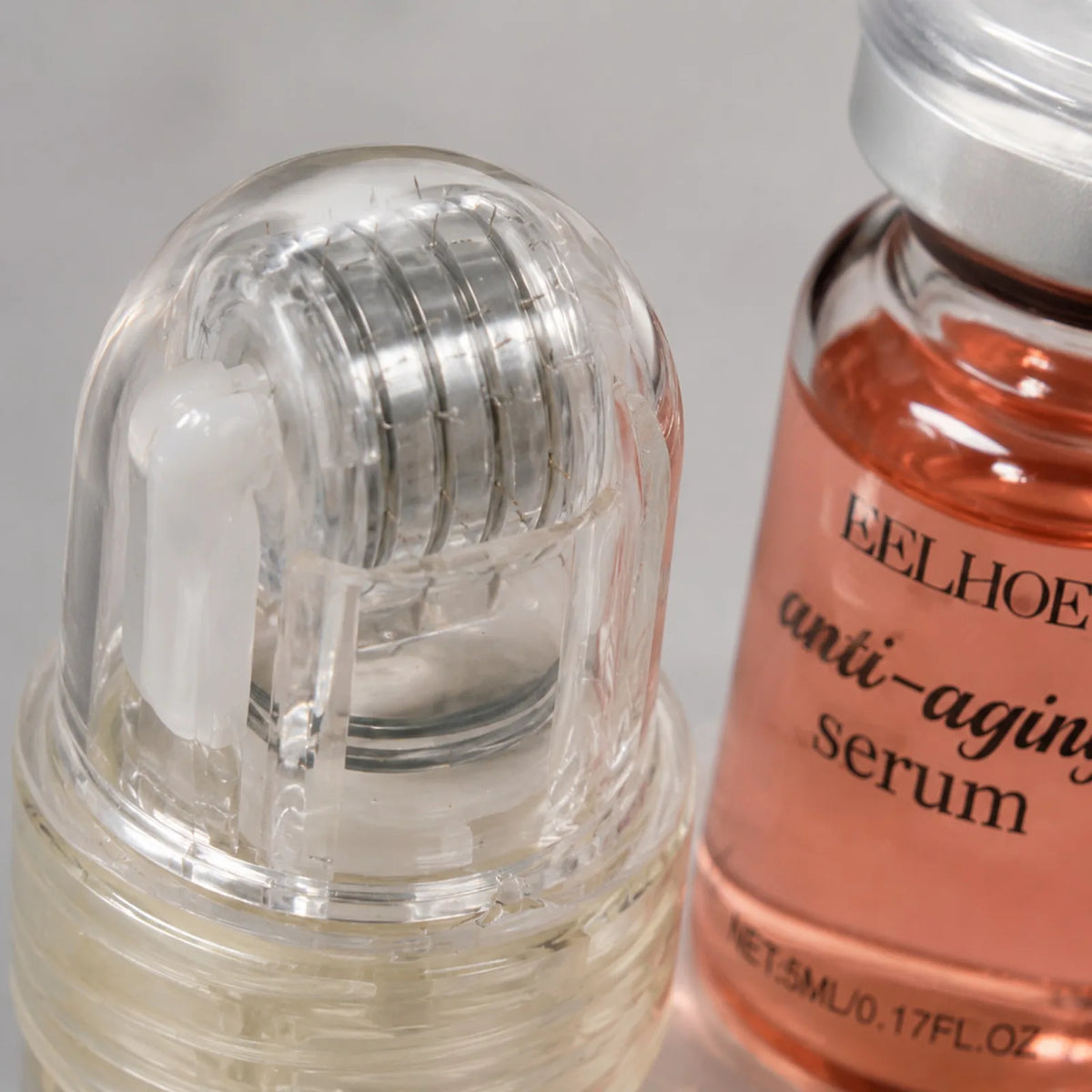 0.25mm Microneedle Roller Kit with Collagen & Hyaluronic Serum Microneedle Serum Kit SWANS