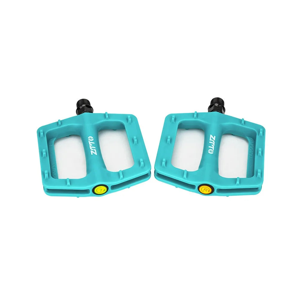Ultralight Nylon Bike Pedals 9/16" Anti-Slip Sealed Bearings Pair Bike Pedals SWANS Blue