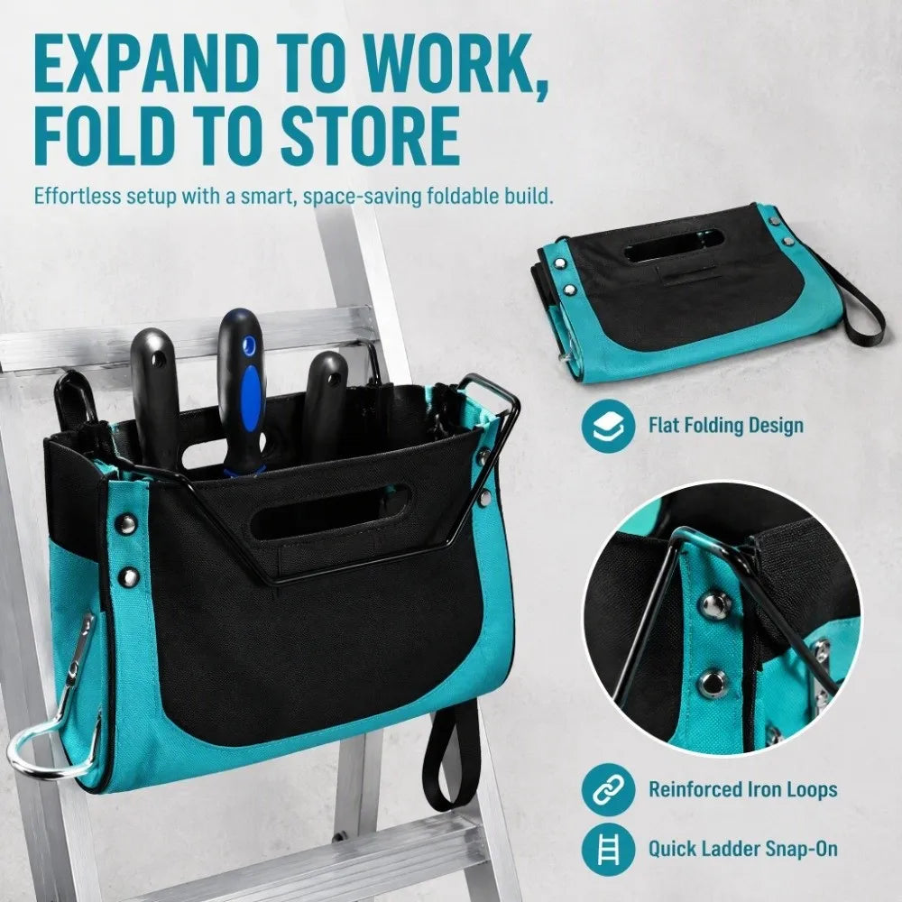 SWANS Oxford Ladder Tool Bag – 44lb Heavy Duty Organizer Ladder Tool Bag SWANS