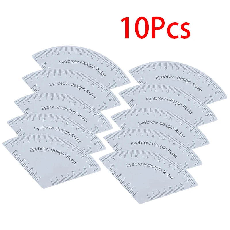 Eyebrow Mapping Ruler Microblading Guide Tool 5/10 Pack Eyebrow Mapping Ruler SWANS white 10Pcs B1
