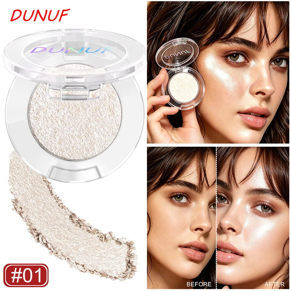 Shimmer Marble Highlighter Palette – 4-in-1 Bronzer & Eyeshadow Highlighter Palette SWANS DU6SGG-01