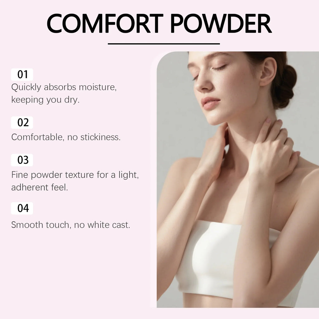 OceAura Dry Comfort Body Powder – Moisture-Wicking Talc 100g Body Powder SWANS