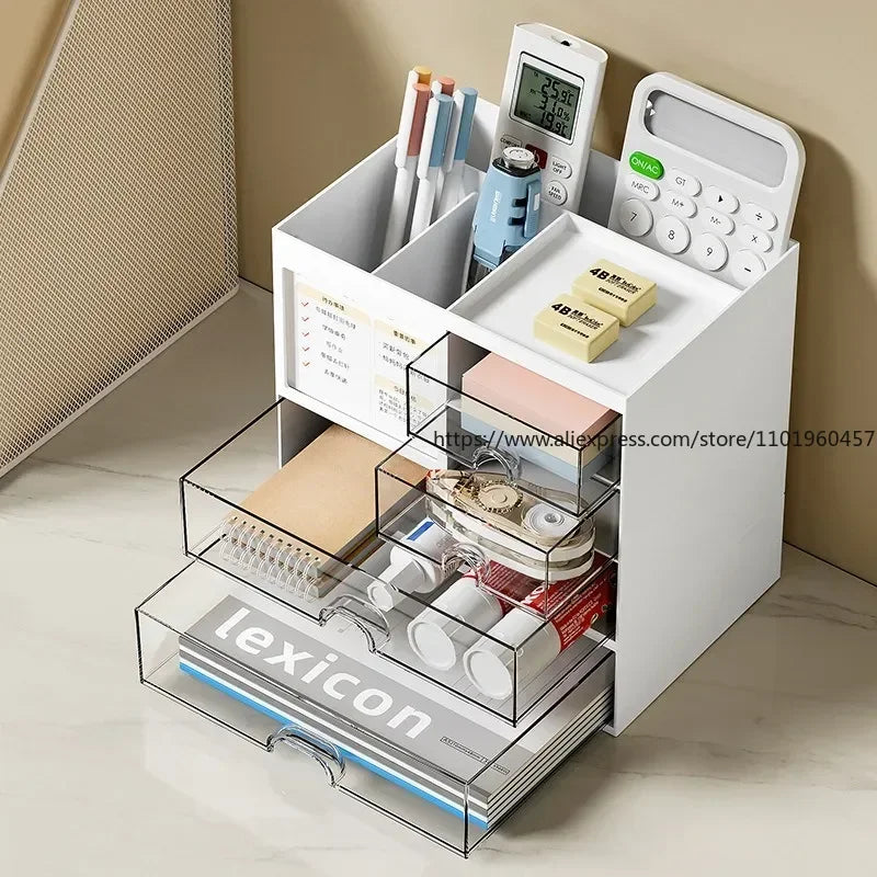 Transparent Desktop Drawer Cabinet – Desk Organizer Box Desktop Drawer Organizer SWANS