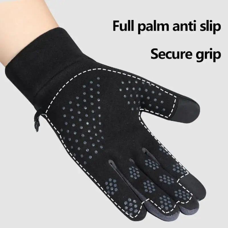 Thermal Fleece Winter Cycling Gloves – Windproof & Waterproof Thermal Cycling Gloves SWANS