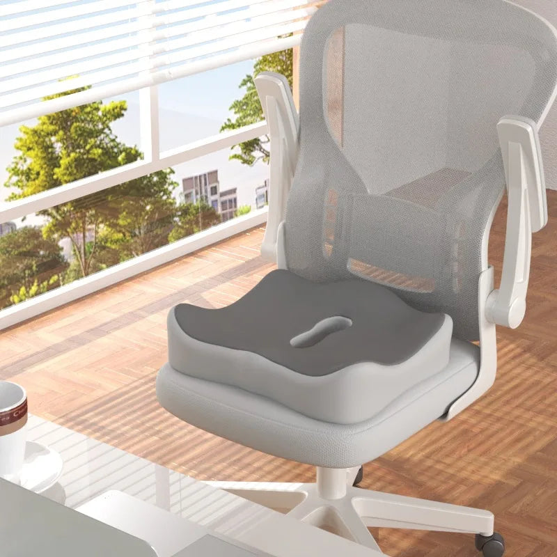 SWANS 3-Zone Memory Foam Seat & Lumbar Cushion | Ergonomic Seat & Back Cushion SWANS grey 43x34cm