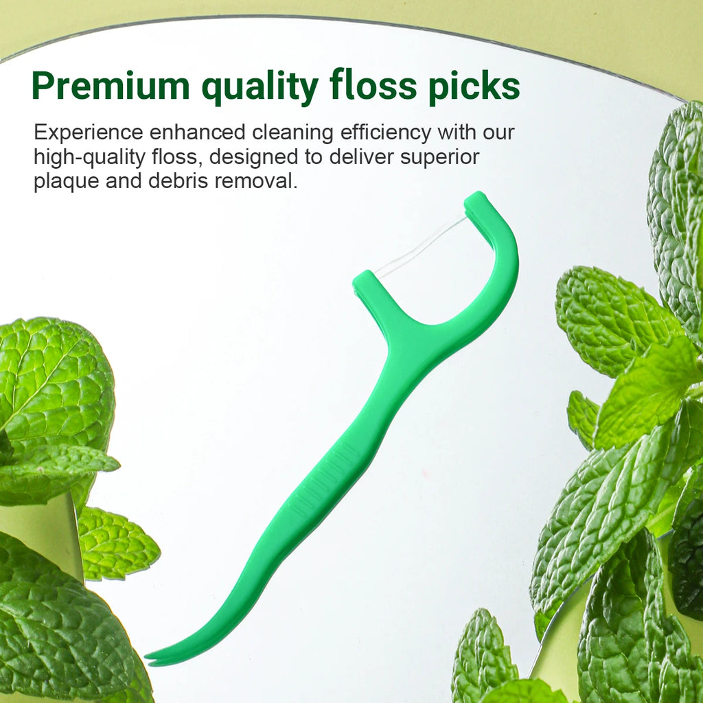 Peppermint Dental Floss Picks 50–1000 Pcs | Value Set Dental Floss Picks SWANS