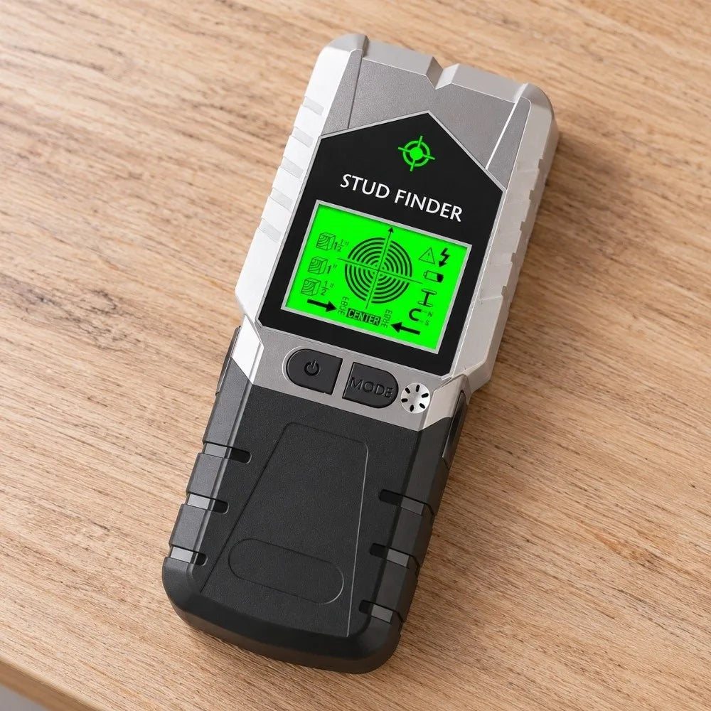6-in-1 LCD Stud Finder Wall Scanner – AC Wire & Metal Detector Stud Finder Scanner SWANS
