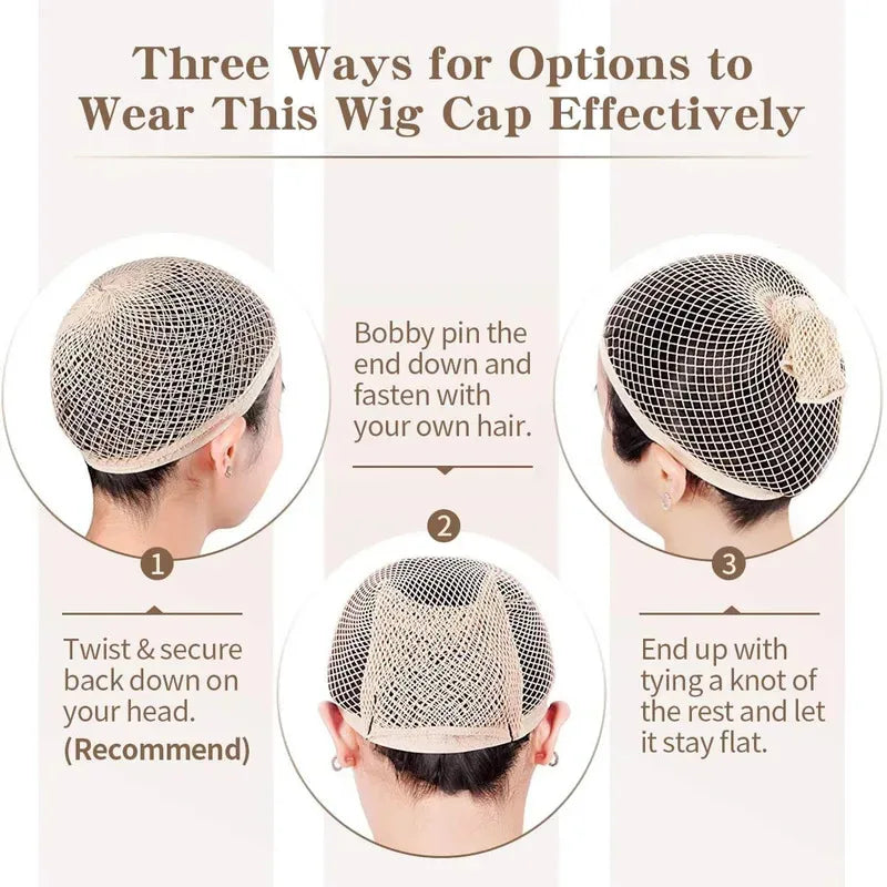 Elastic Nylon Wig Cap – Stretchable Mesh Hairnet for Women Wig Cap Hairnet SWANS