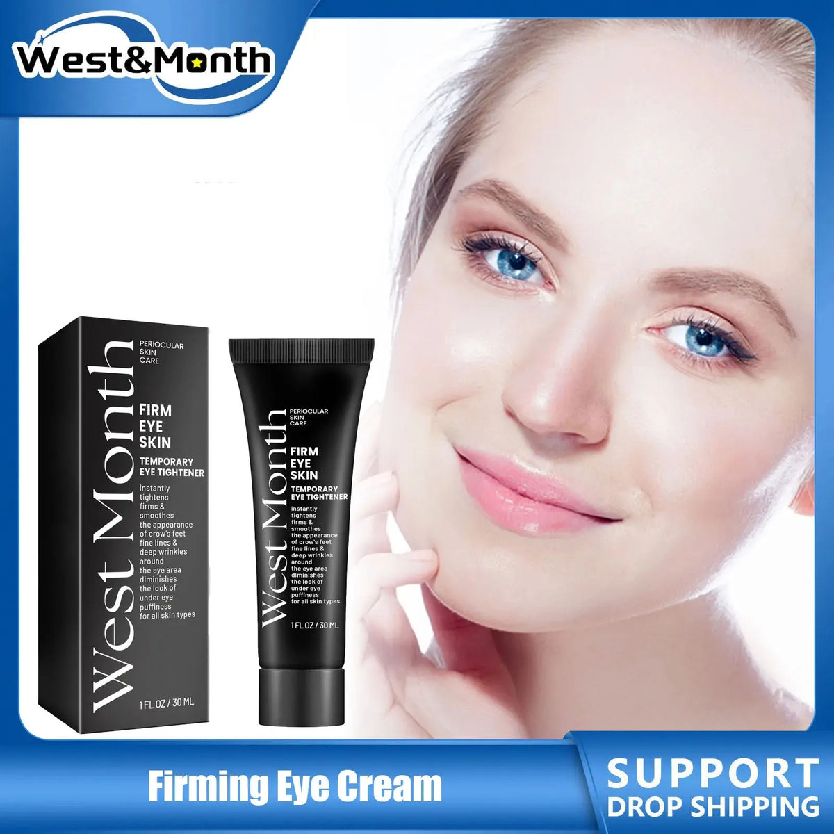 WEST MONTH Firming Eye Cream – Dark Circles & Fine Lines Eye Cream SWANS Default Title