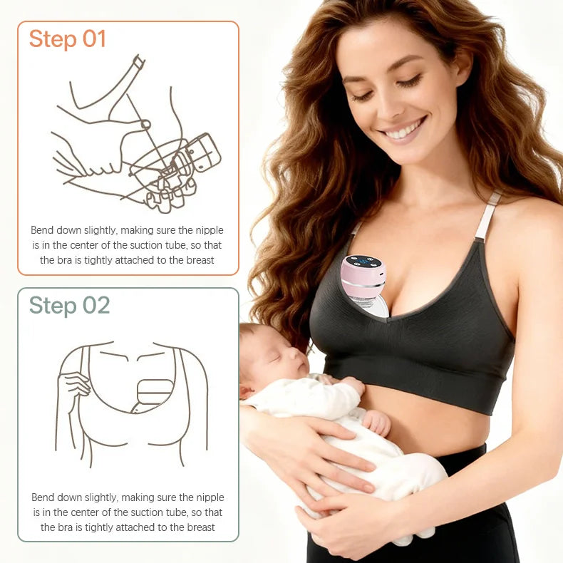 Wearable Hands-Free Electric Breast Pump – 3 Modes, BPA Free Electric Breast Pump SWANS