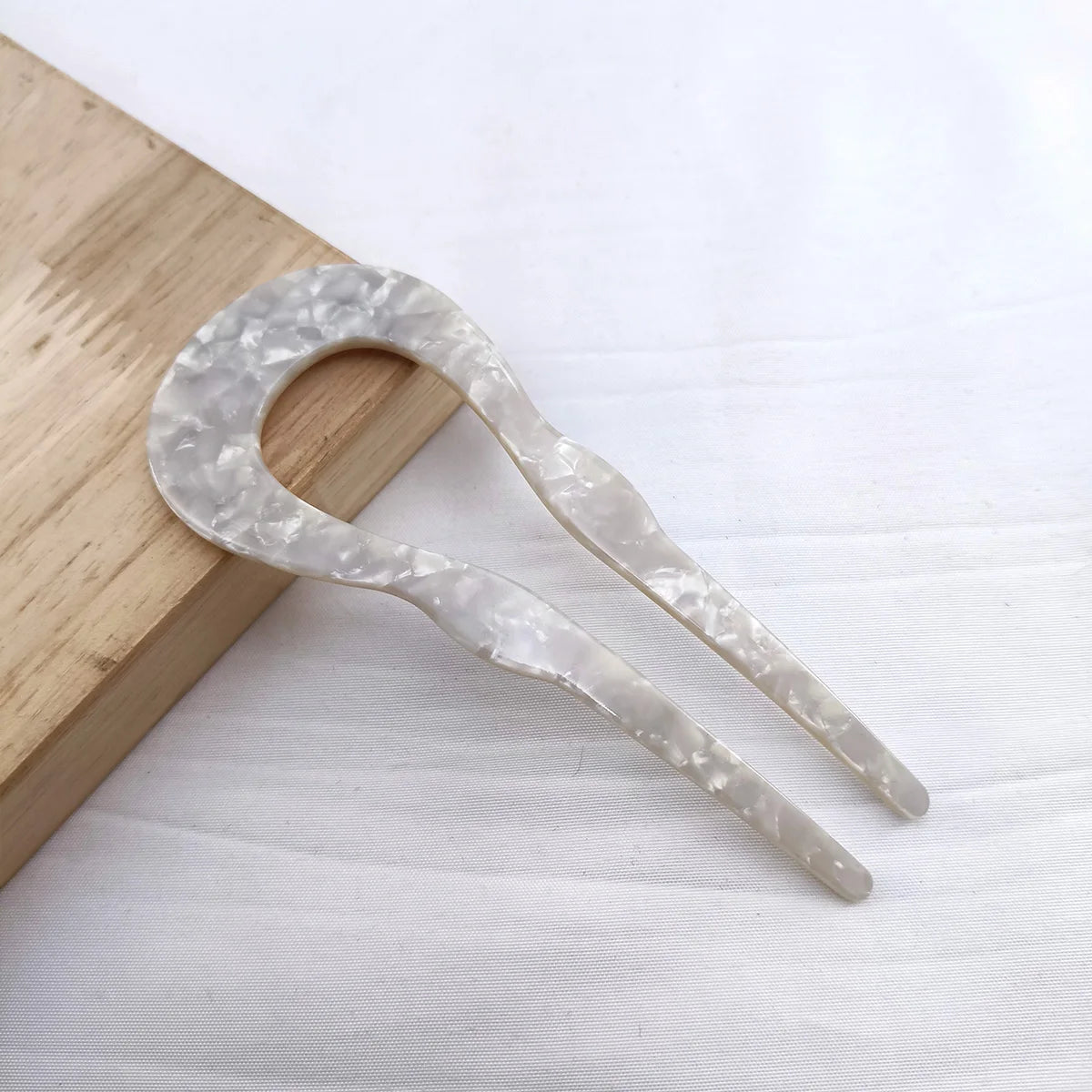 U-Shaped Tortoiseshell Acetate Hair Fork for Women Hair Fork SWANS 07