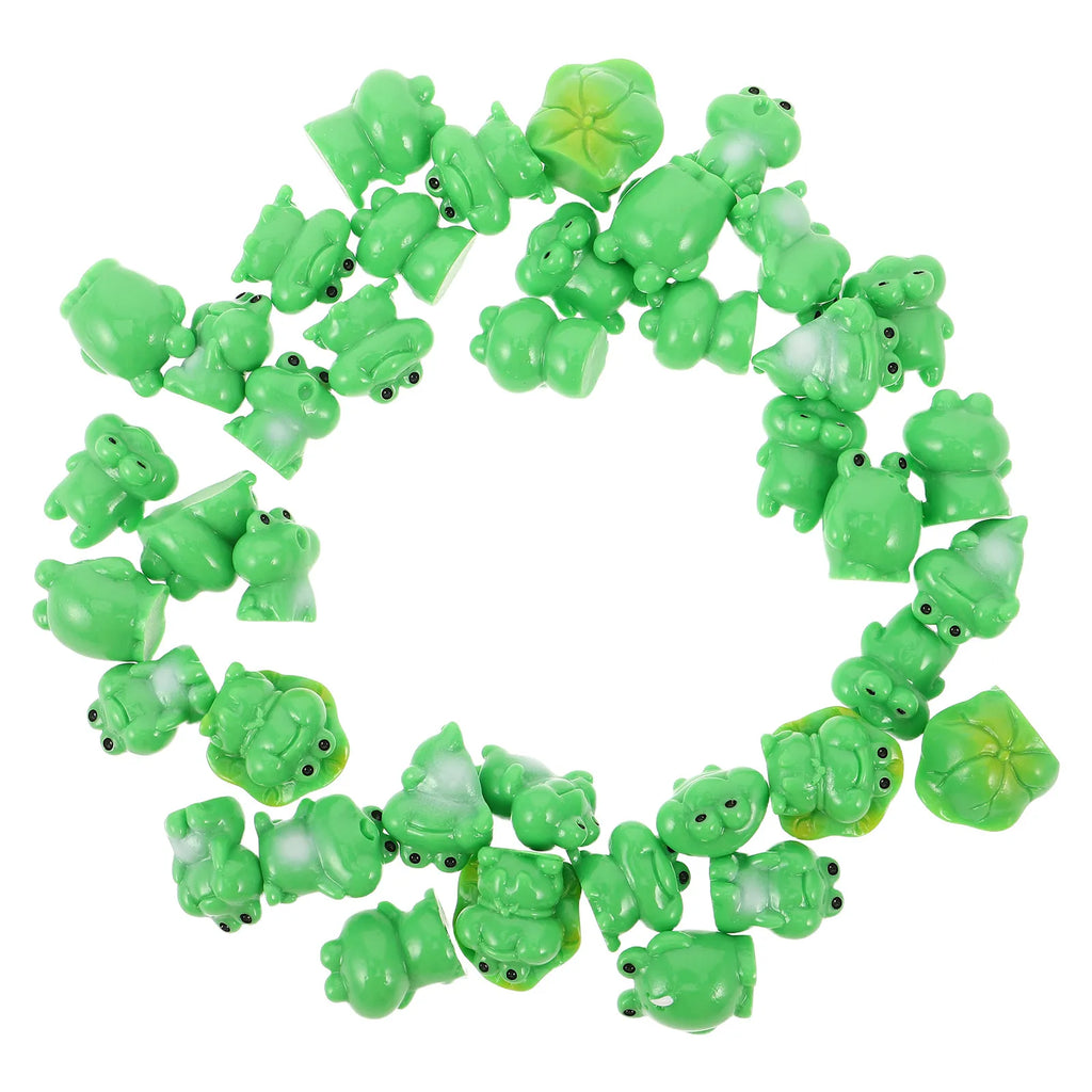 40-Pack Mini Resin Frog Figurines for Terrarium & Garden Decor Miniature Resin Figurines SWANS