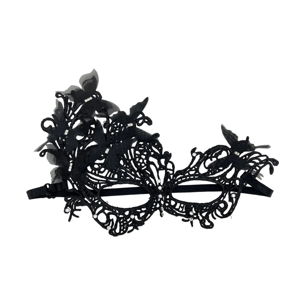 Rhinestone Butterfly Masquerade Mask – Lace Gradient Half Face Masquerade Mask SWANS