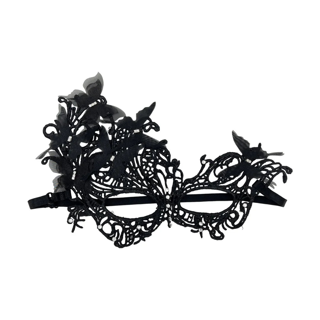 Rhinestone Butterfly Masquerade Mask – Lace Gradient Half Face Masquerade Mask SWANS