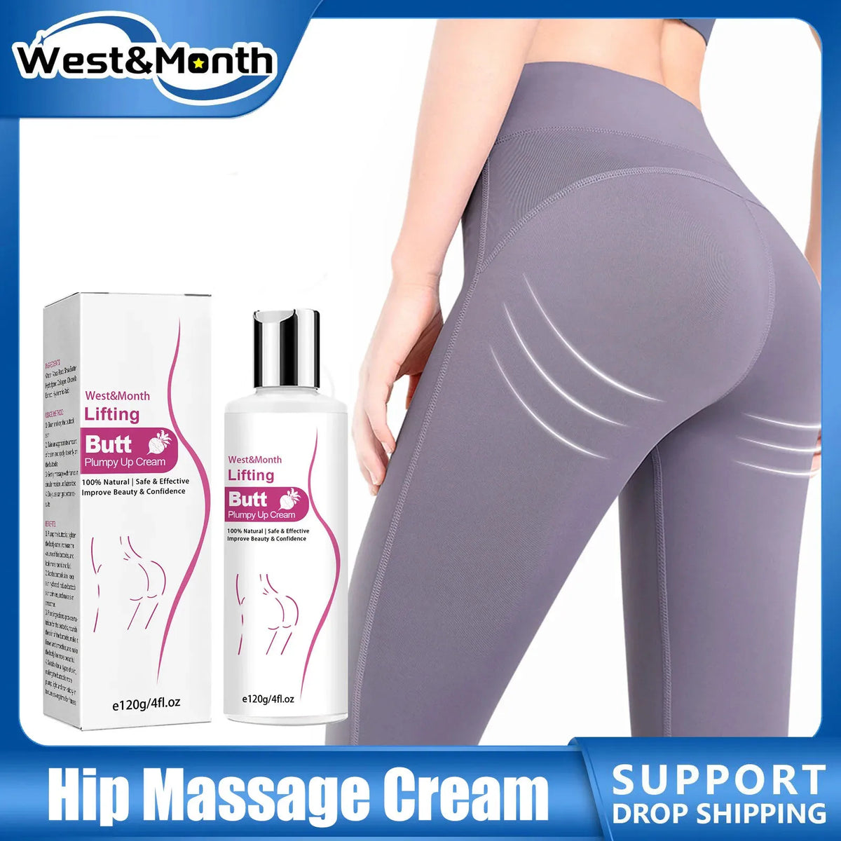 Butt Lifting Firming Cream – Hip Sculpt & Tighten 120g Body Firming Cream SWANS 120g boxed