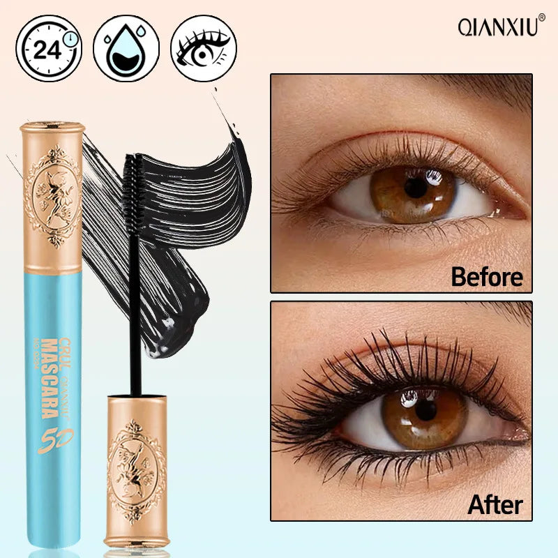 Waterproof Volumizing Mascara – Lengthening & Curling Black Waterproof Mascara SWANS