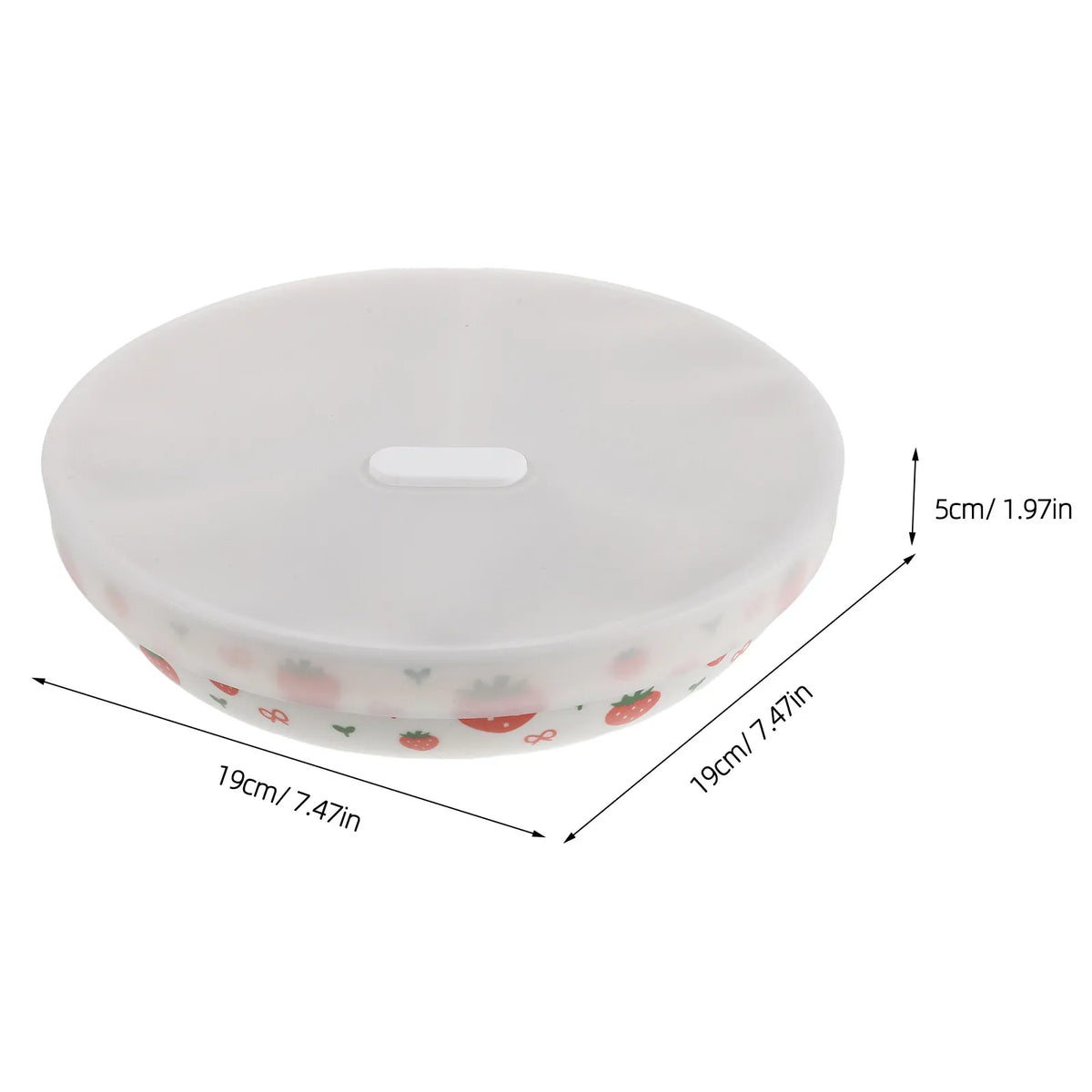 3-Compartment Ceramic Bowl with Lid | Divided Serving Dish Ceramic Serving Bowl SWANS