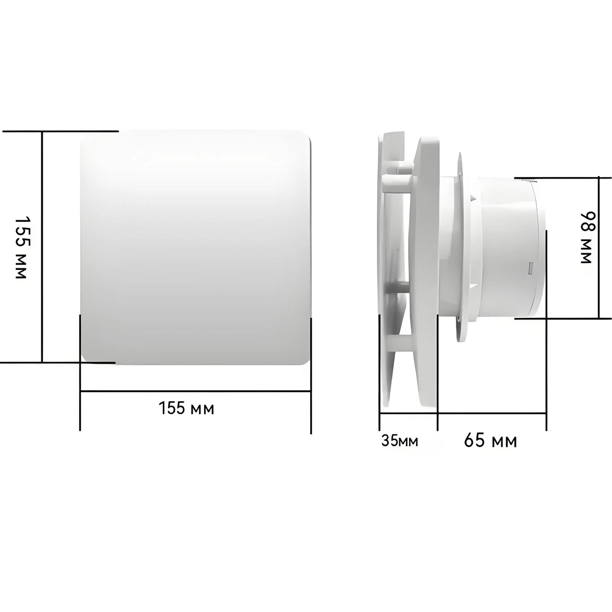 YTYIN 4"/6" 220V Electric Exhaust Fan – Wall Duct Ventilation Exhaust Ventilation Fan SWANS