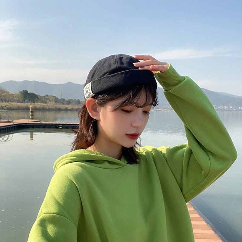 Solid Color Dome Beanie Brimless Skullcap – Unisex Hat Knit Beanie Cap SWANS
