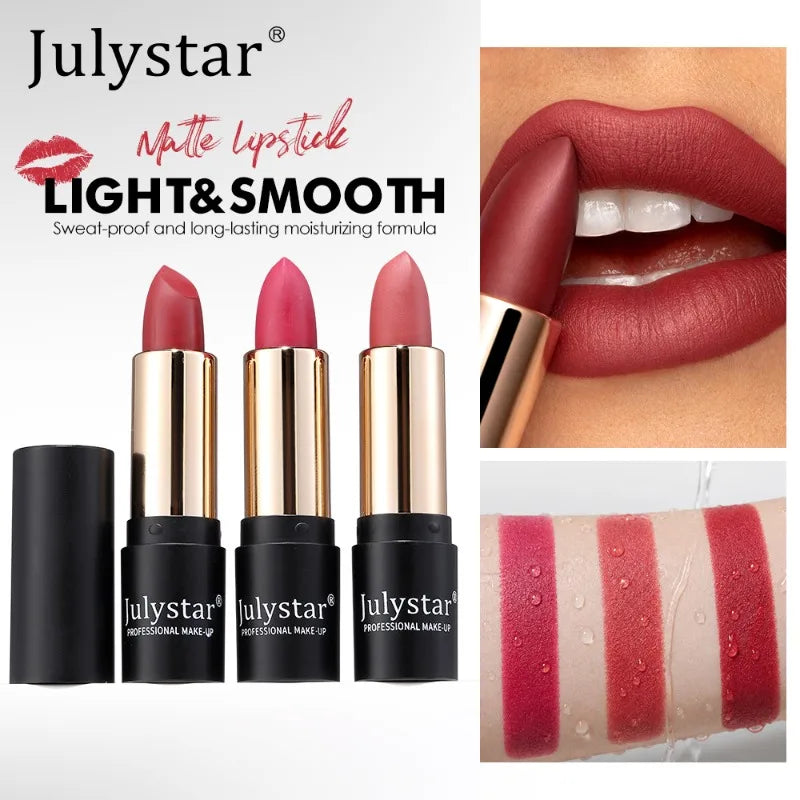 Velvet Matte Lipstick – Waterproof, High Pigment & Hydrating Velvet Matte Lipstick SWANS
