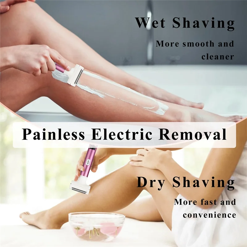 SWANS AA20 Cordless Electric Shaver & Bikini Trimmer Wet/Dry Women's Electric Shaver SWANS As Shown NONE