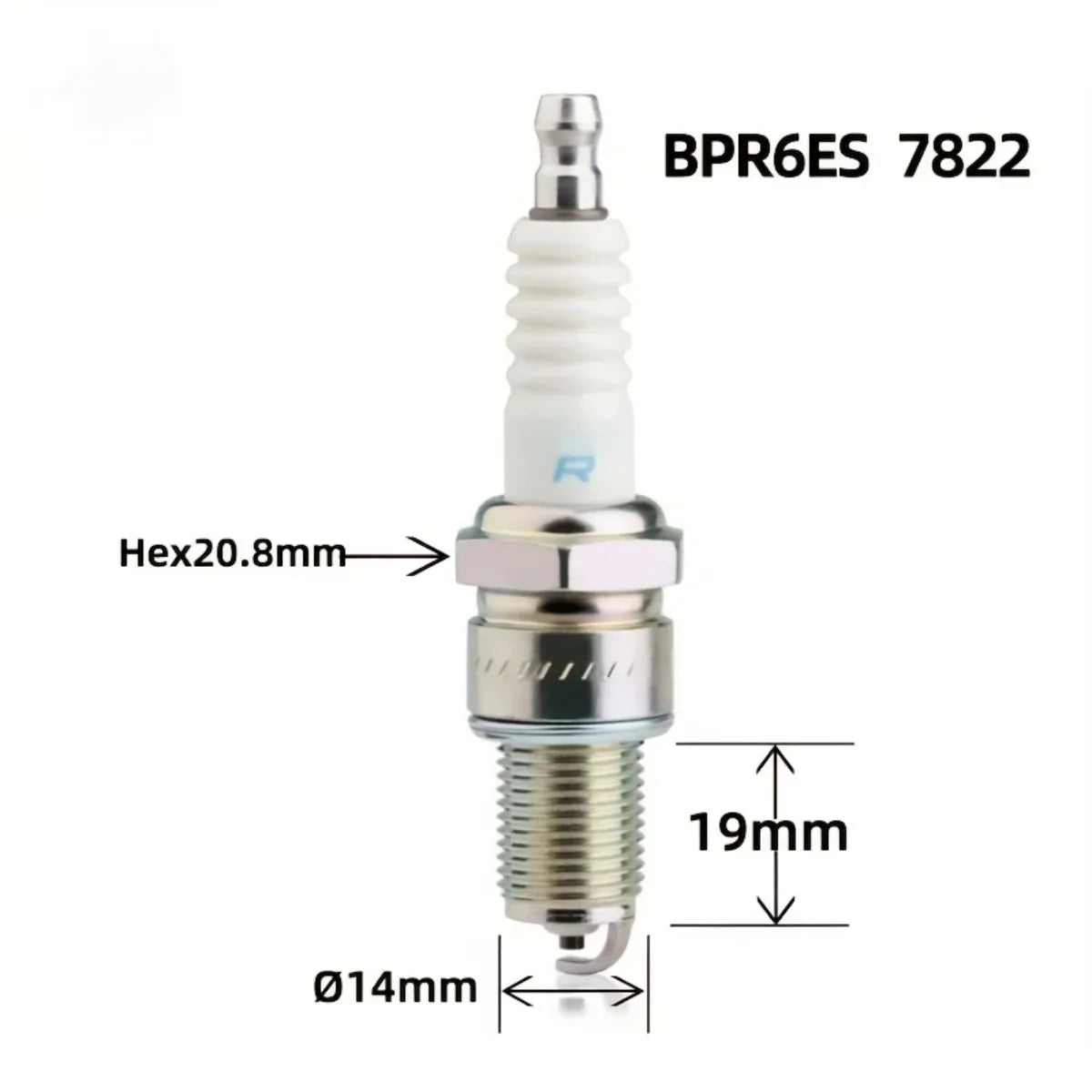 NGK BPR6ES 7822 Nickel Spark Plugs – Car, Motorcycle & Mower Nickel Spark Plug SWANS