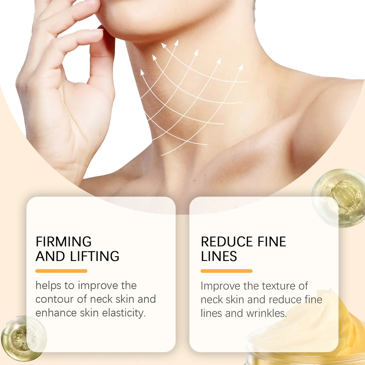 WEST MONTH Turmeric Neck Firming Cream Anti-Aging 30g Neck Firming Cream SWANS