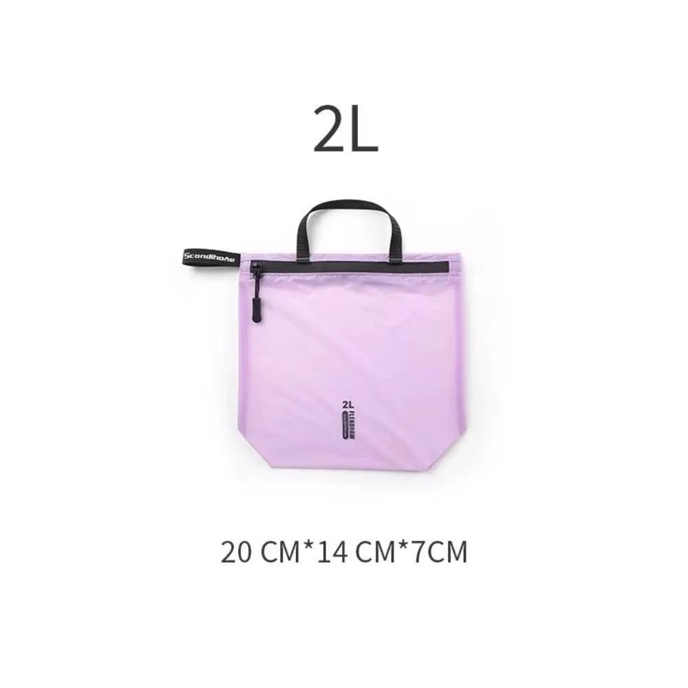 Waterproof Wet Dry Bag – Foldable Nylon Travel Organizer Travel Organizer Bag SWANS Purple 2L