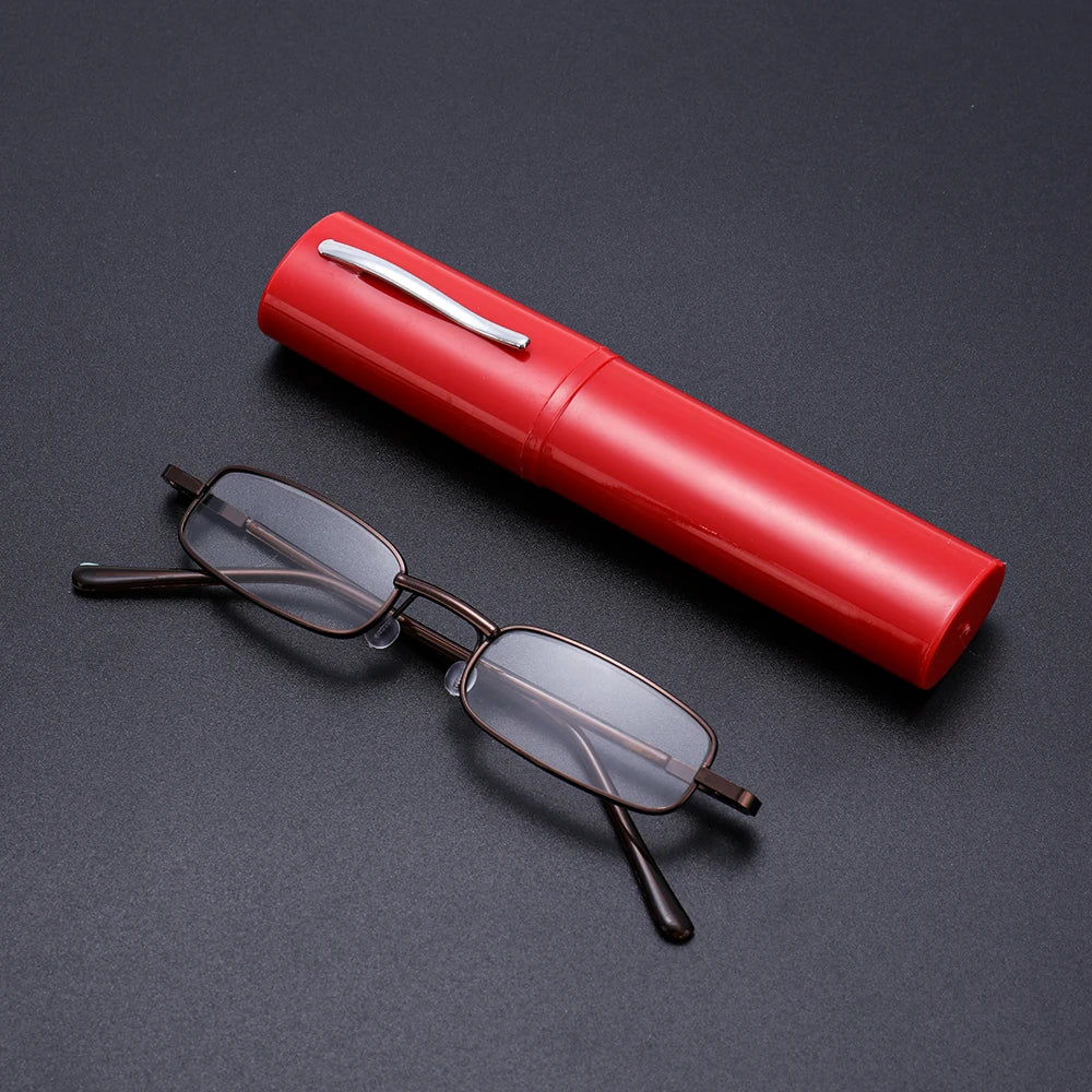 SWANS Unisex Blue Light Blocking Reading Glasses + Case Reading Glasses SWANS red +100