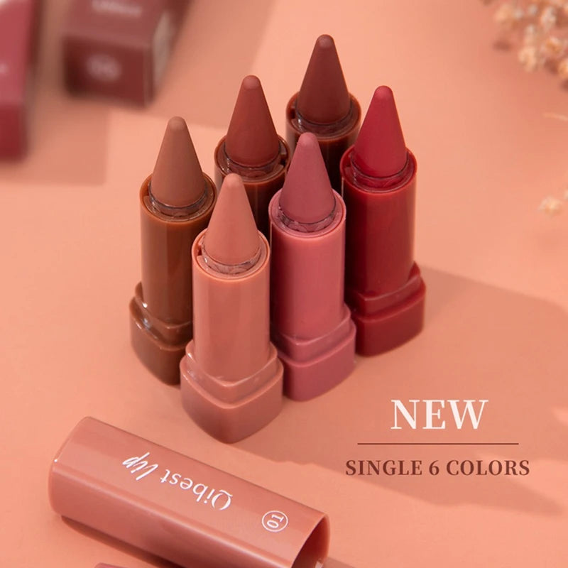 Tapered Matte Velvet Lip Liner Pencil – 6 Colors Long-Lasting Lip Liner Pencil SWANS
