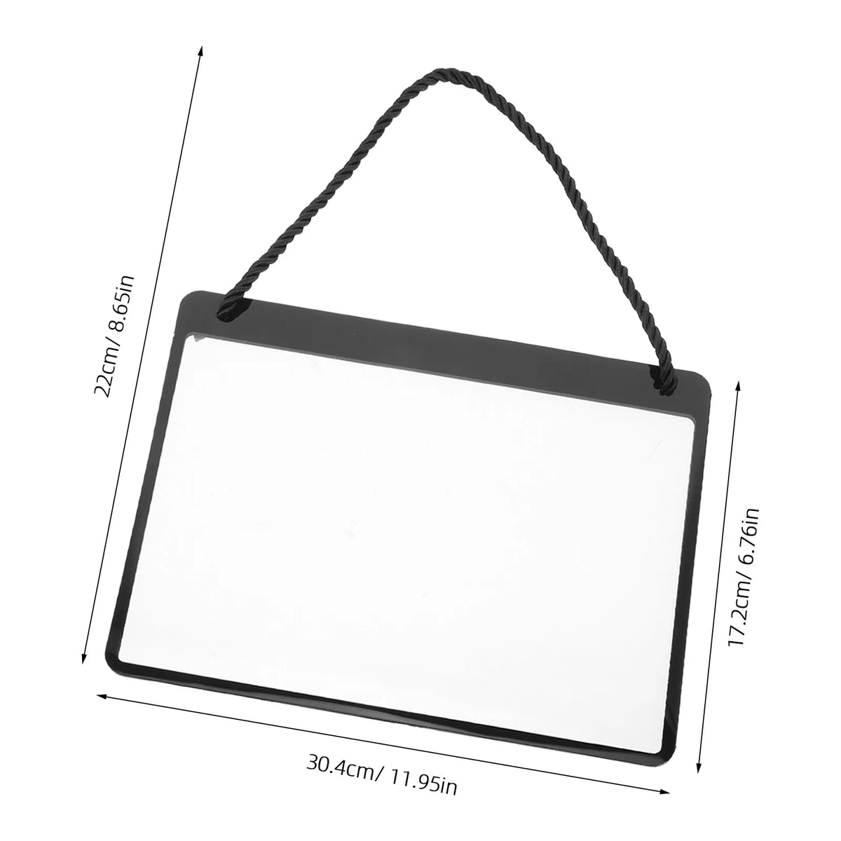 A5 Hanging Price Sign Holders Black – 2-Pack Retail Display Tags Price Sign Holder SWANS 22X17.2X0.2CM