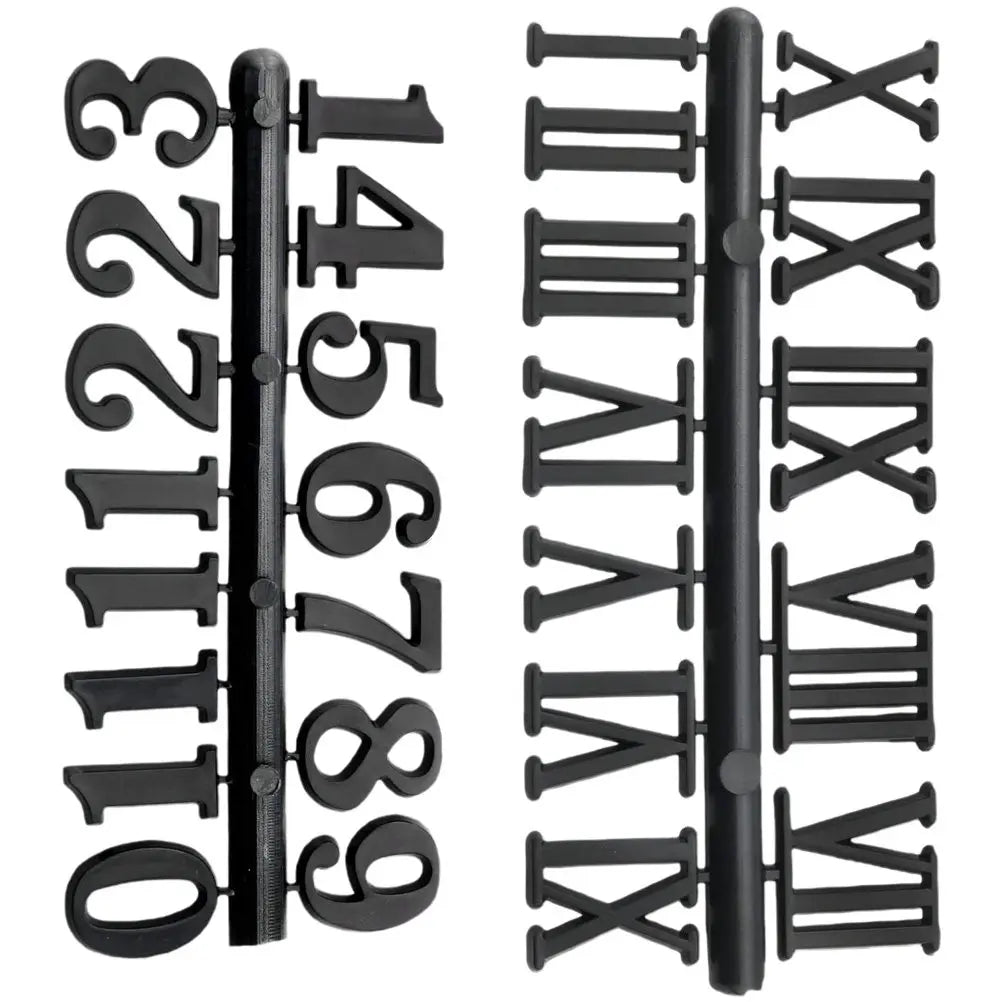 DIY Clock Numerals Kit – Arabic & Roman Numbers 2 Sets Clock Numerals Kit SWANS