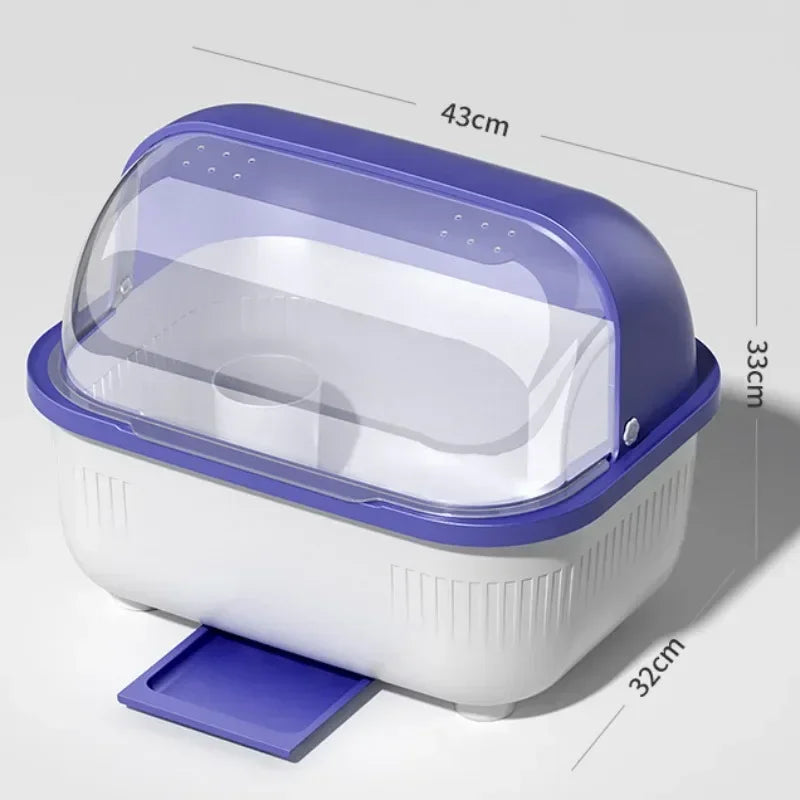 SWANS Dish Drying Rack with Lid Cover – Kitchen Organizer Dish Drying Rack SWANS purple